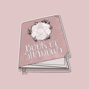 Book Of Shadows Sticker, Witchy Sticker, Feminist Witch, Halloween Sticker