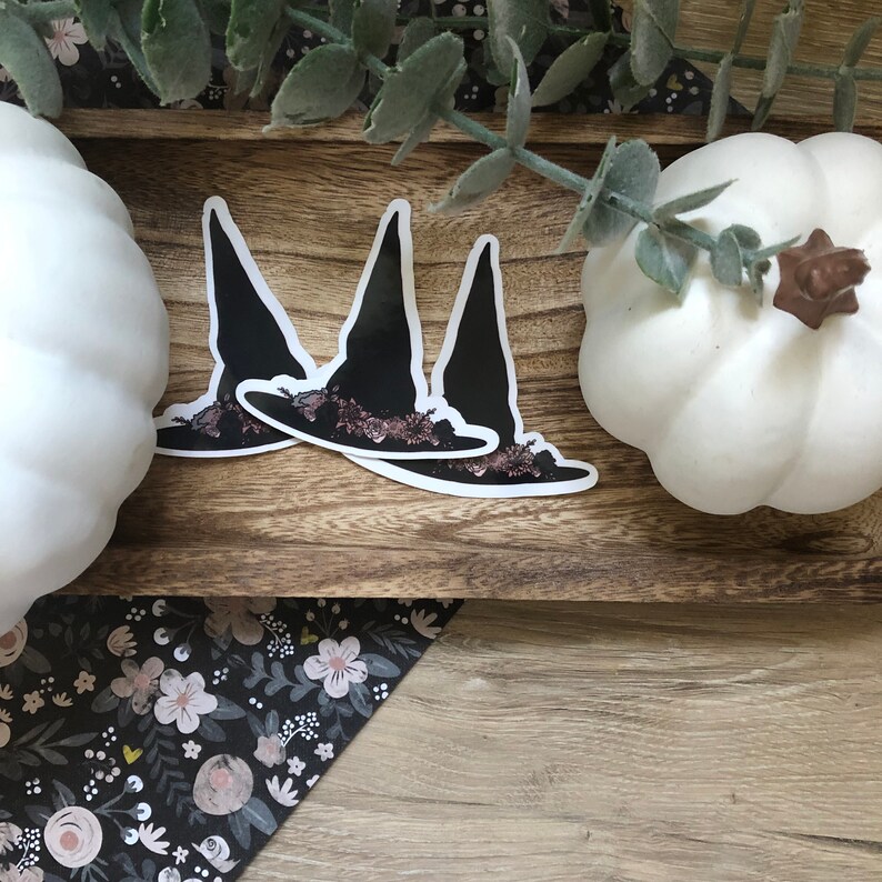 Witch Hat Sticker, Halloween Stickers, Fall Sticker, Laptop Sticker ...