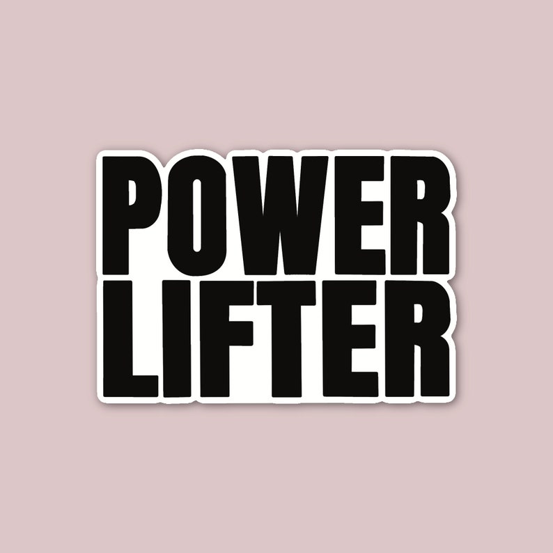 Powerlifter Sticker, Weightlifting Sticker, Girls Who Powerlift ...
