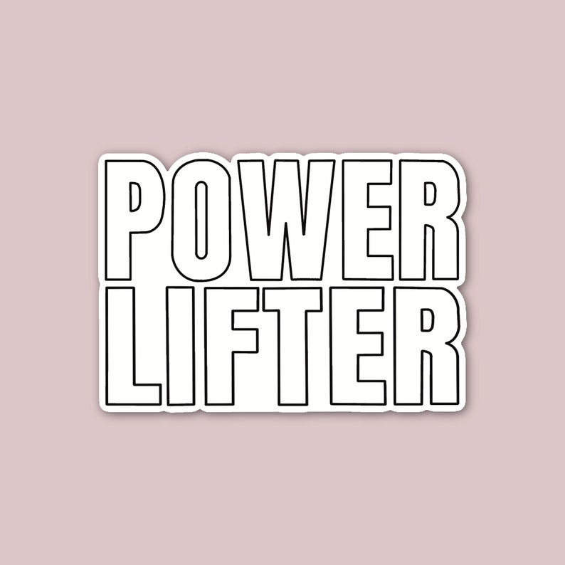 Powerlifter Sticker, Weightlifting Sticker, Girls Who Powerlift ...