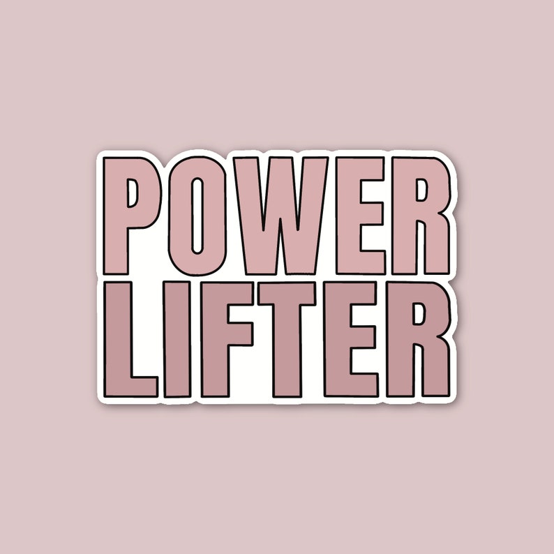 Powerlifter Sticker, Weightlifting Sticker, Girls Who Powerlift ...