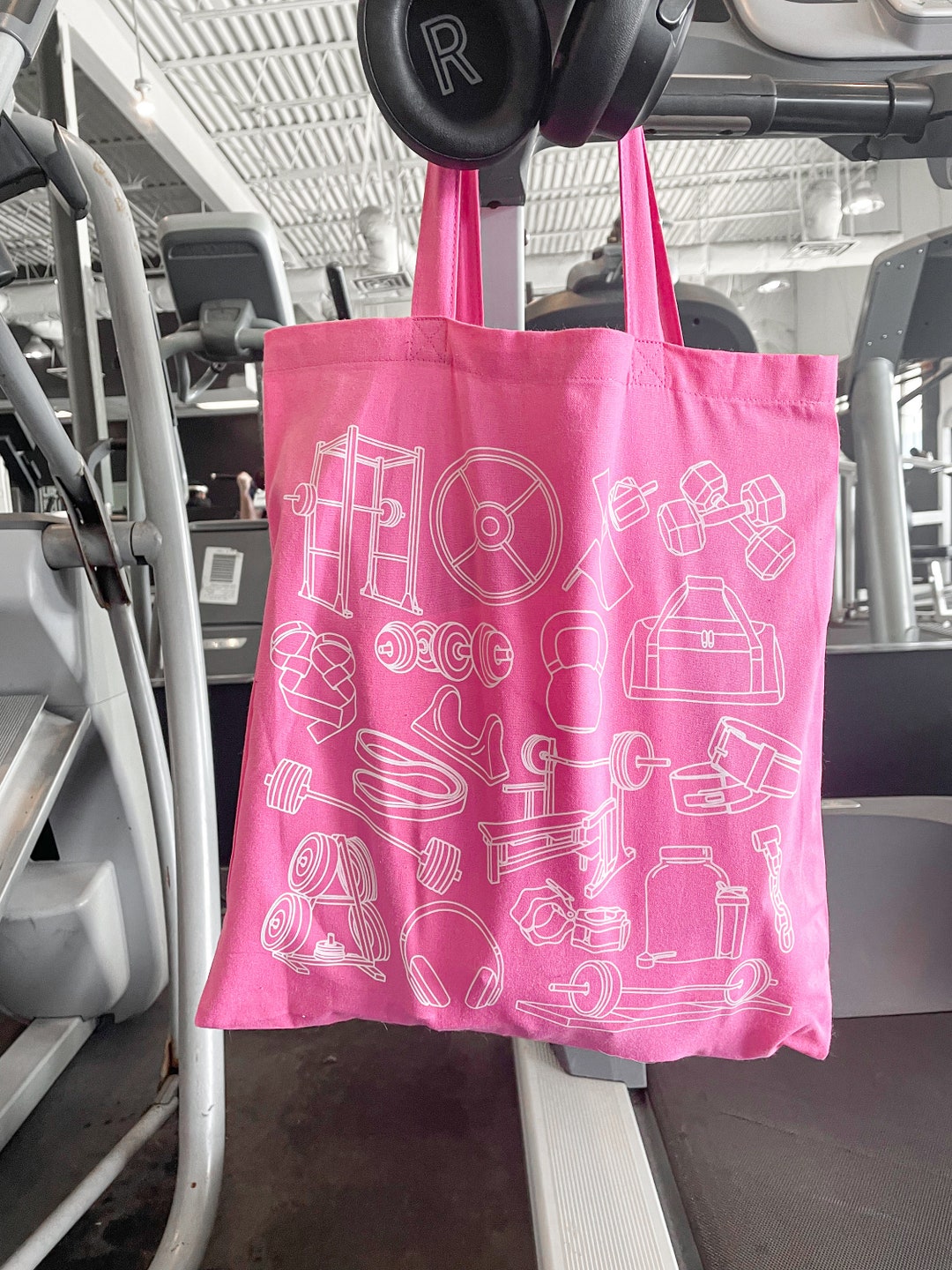 Hand Drawn Lines - Sustainably Made Gym Bag