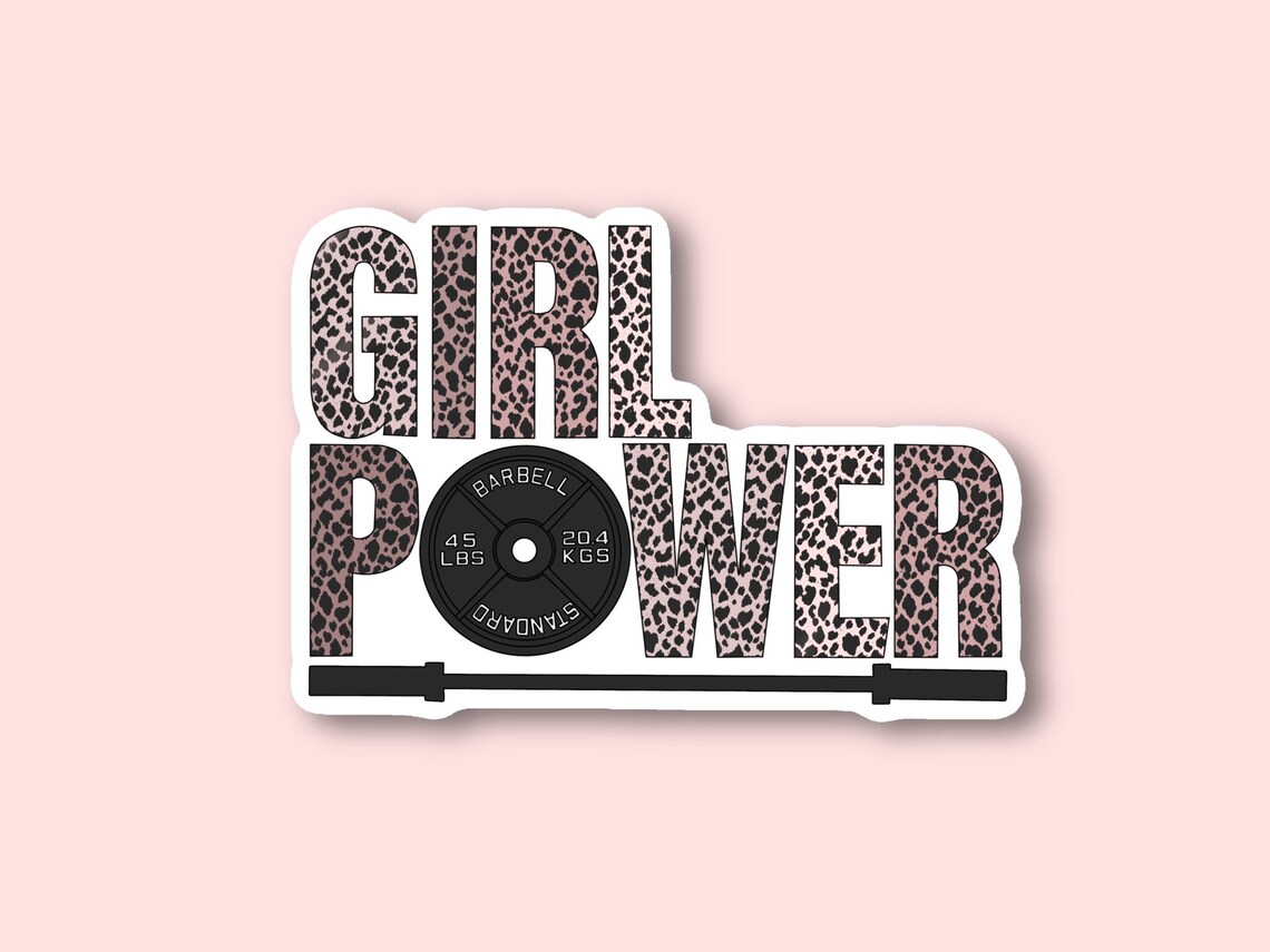 Girl Power Sticker, Powerlifting Sticker, Weightlifting Sticker, Girls ...