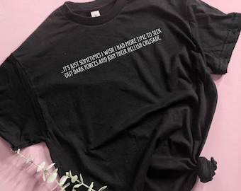 Morticia Adam's Quote T-Shirt, Minimalist Halloween Shirt, Trick or Treat, Addams Family Shirt