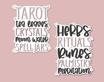 Witchy Things List Sticker, Witchy Sticker, Pink Witch, Feminist Witch