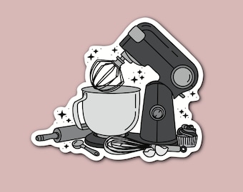 Stand Mixer Sticker: Baking Lover Gift, Water Resistant