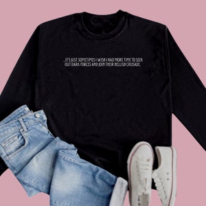 Morticia Addams Quote Crewneck, Minimalist Halloween Shirt, Spooky Season Shirt, Trick or Treating Shirt, Addams Family