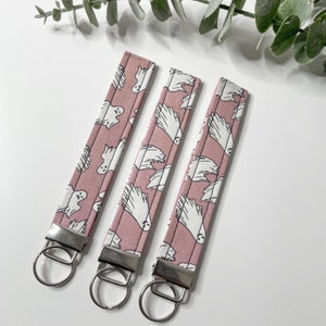 Glow In The Dark Ghosts Wristlet Key Fob, Portachiavi in tessuto, Porta portachiavi
