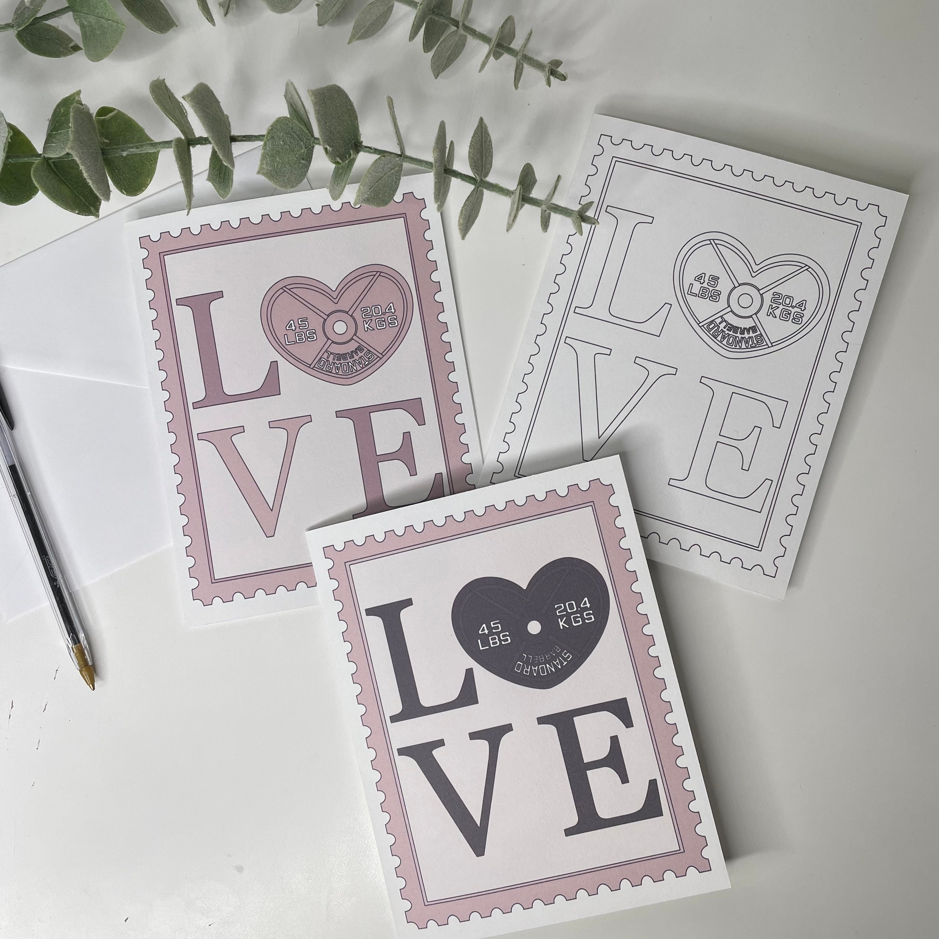  45 pcs Valentines Heart Greeting Cards,Collapsible