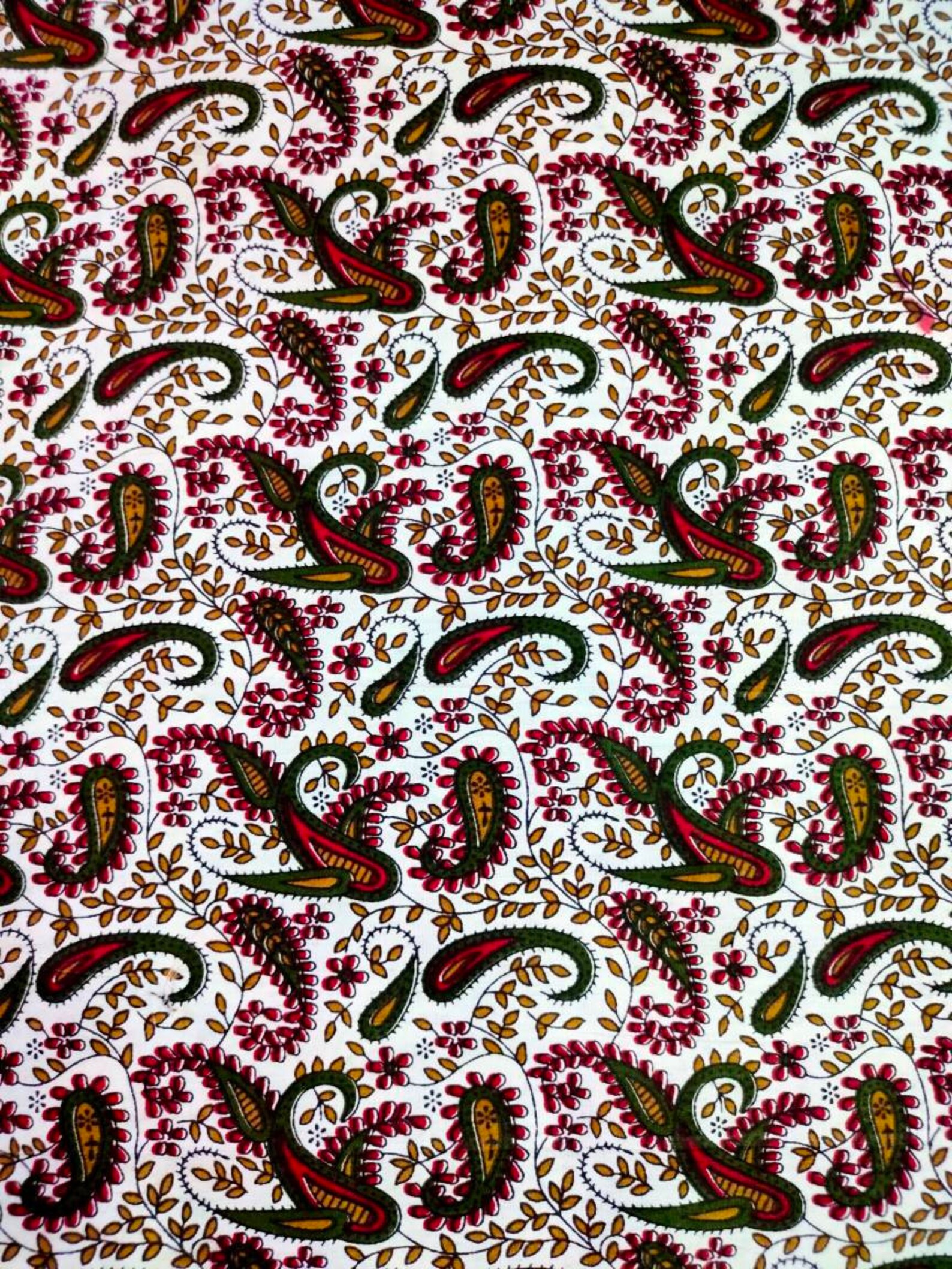 Cotton Screen Printed Fabric Etsy