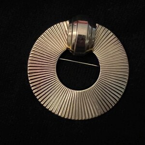 Vintage Coro Large Circle Brooch 1930’s Cartier Style