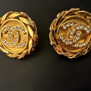 Chanel Double C Earrings - Etsy