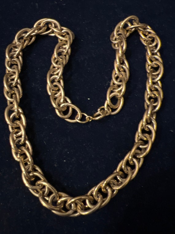 1970’s Goldtone Chain 18 inches Half inch wide