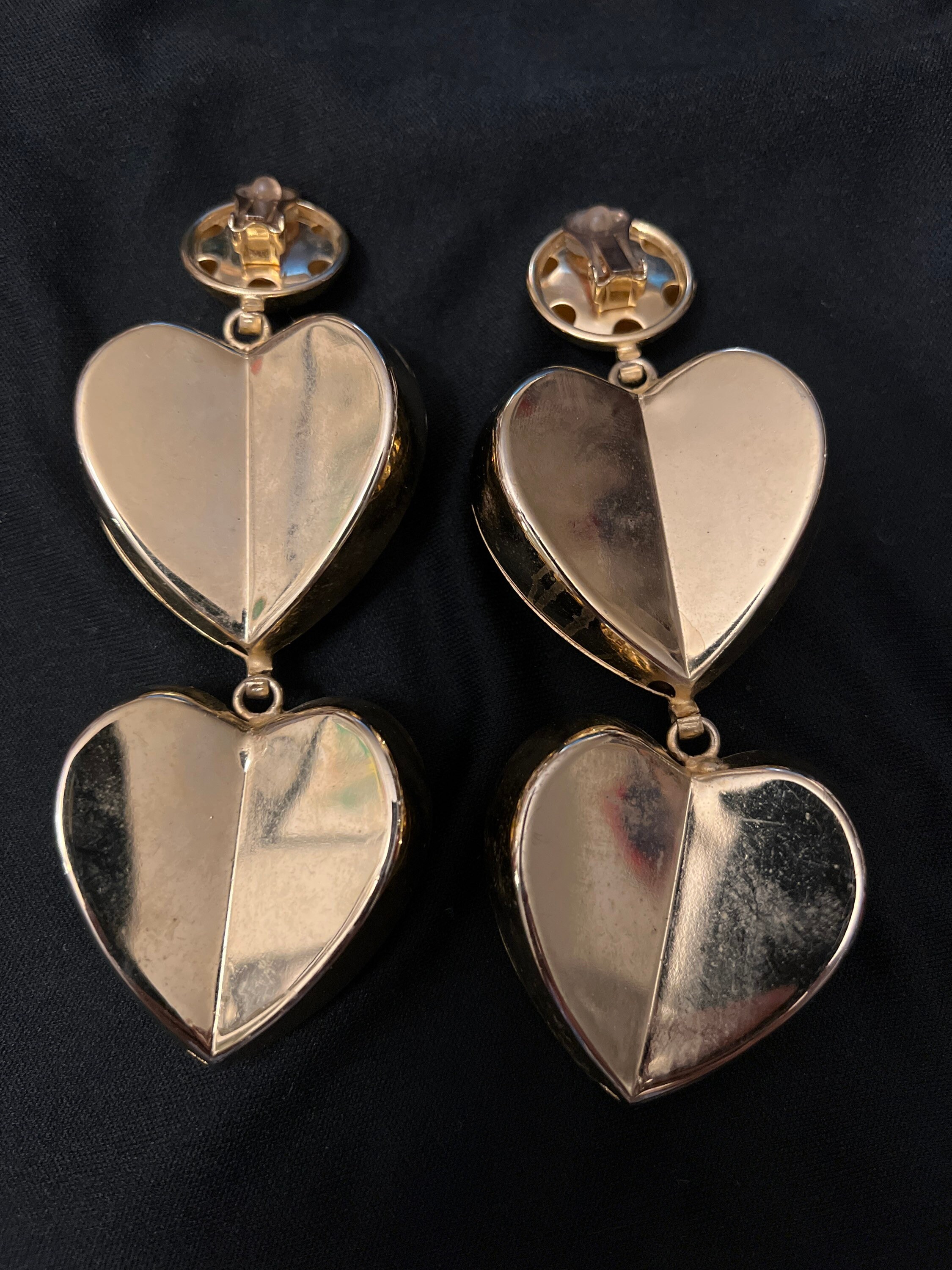 ◆VINTAGE HOLLYWOOD◆ Twotone Heart Earrings VH2479EA010M VINTAGE HEART EARRINGS – alicecostore