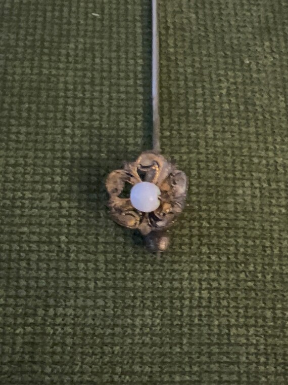 Miriam Haskell Handbeaded Red White and Blue Lape… - image 3