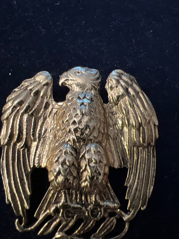 1976 US biCentennial Bald Eagle Brooch Large - Gem