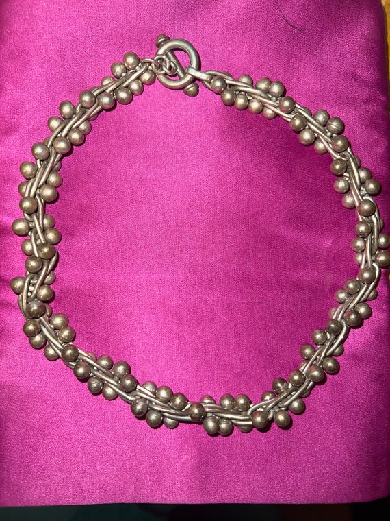 Sterling Silver 1940’s Mexican River Necklace
