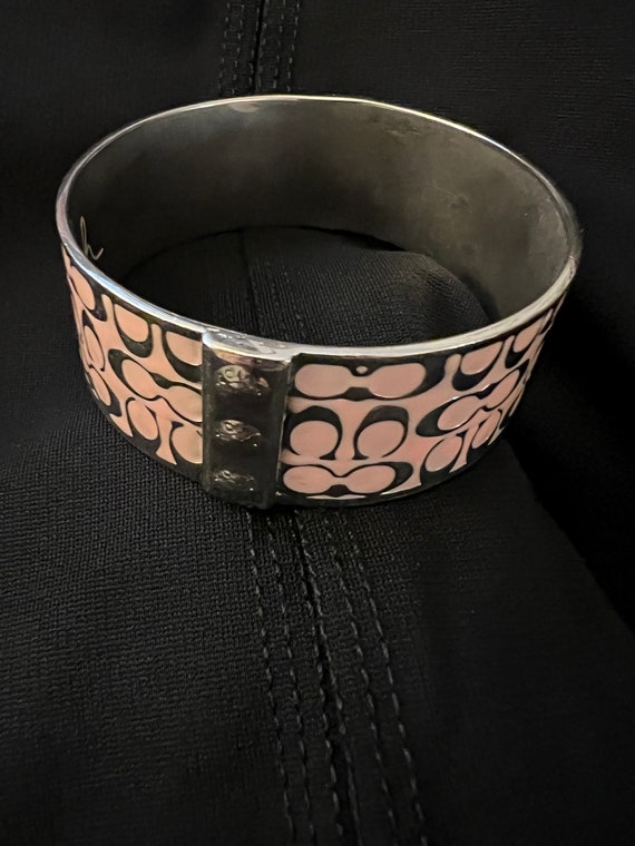 Vintage 2000 Coach Bangle Bracelet - image 3