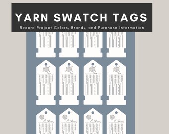 Yarn Labels Printable - Etsy