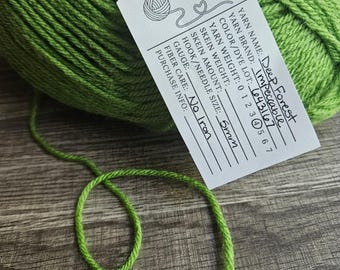 Yarn Tag Labels for Knitting Crochet Yarn Organization, Cards for Crochet Projects Knitting Projects, Knitting Tag, Crochet Label, Elastic