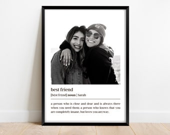 Best Friend Gifts, Definition best friend birthday gifts, Friendship Gift for her, Personalized Gifts, Birthday Gift for best friend female