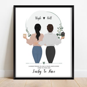 Beste vriend cadeau, gepersonaliseerde cadeaus, verjaardagscadeau voor beste vriend, fotocadeau, cadeau voor verjaardag voor beste vriend