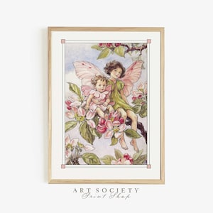 Apple Blossom Fairy Print, Cicely Mary Barker Illustration, Vintage Storybook Art, Digital Download, N5