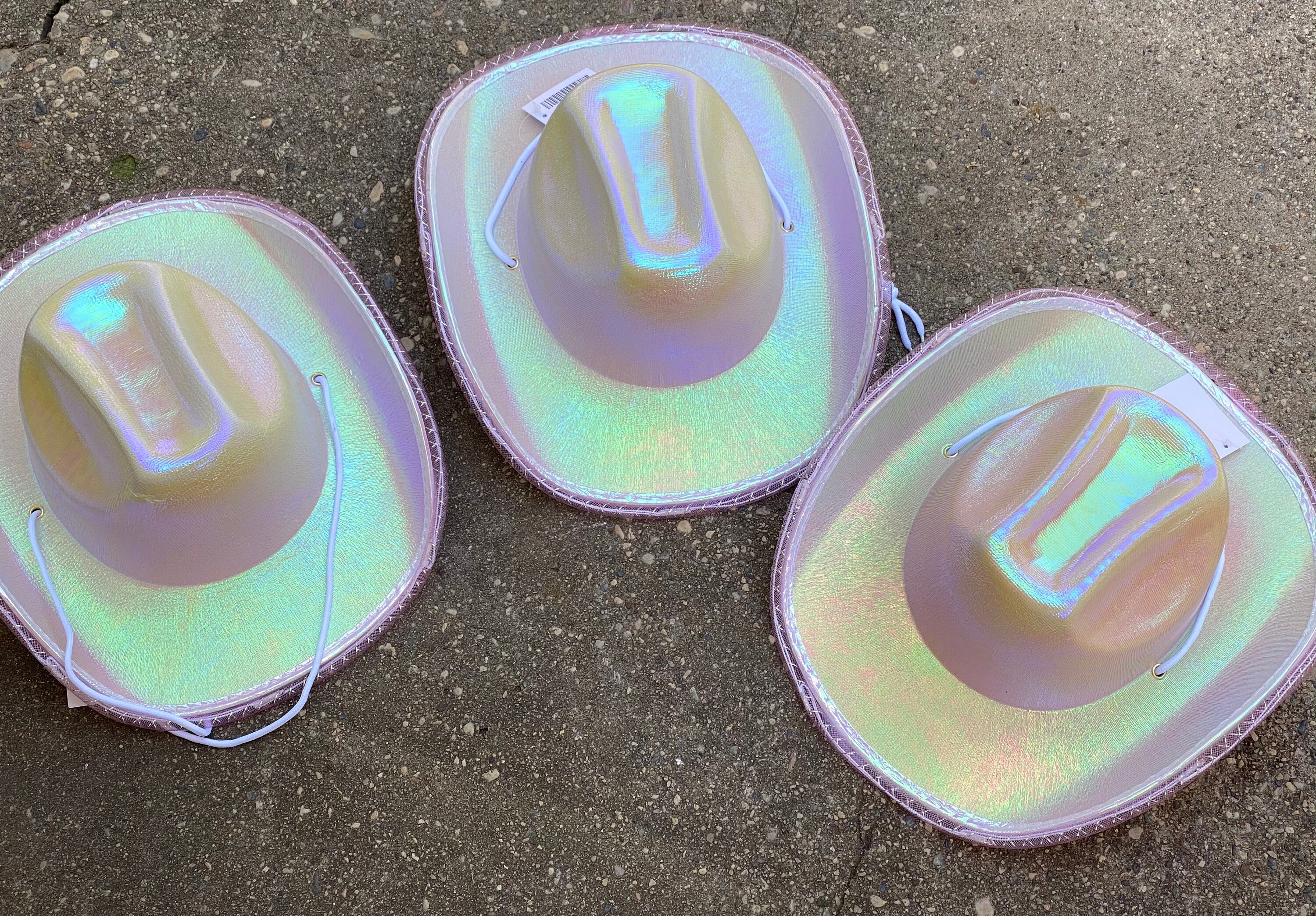 Iridescent Light Up Personalized Cowboy Hat for Parties Etsy