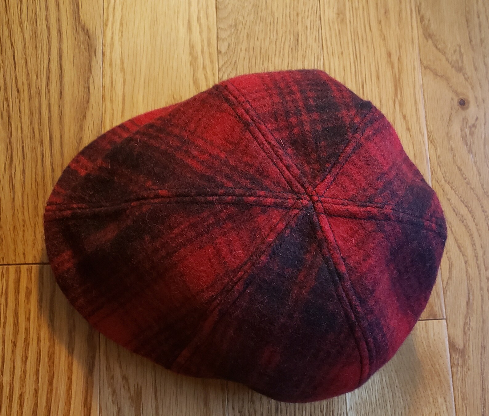 Woolrich Red Plaid Flatcap Etsy