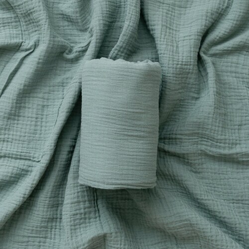 Sage Green Premium Cotton Swaddle Blanket Baby Muslin Etsy