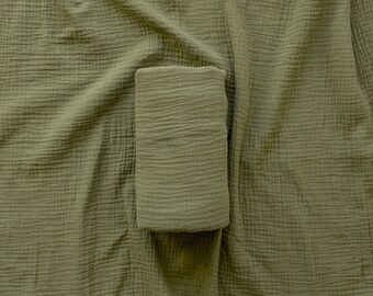 Olive Green Premium Cotton Swaddle Blanket  | Baby Muslin Swaddle Blanket | Cotton | Baby Blanket | Muslin Swaddle | Swaddle Blanket