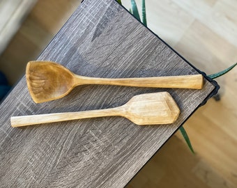 Hand Carved Wooden Cooking Set