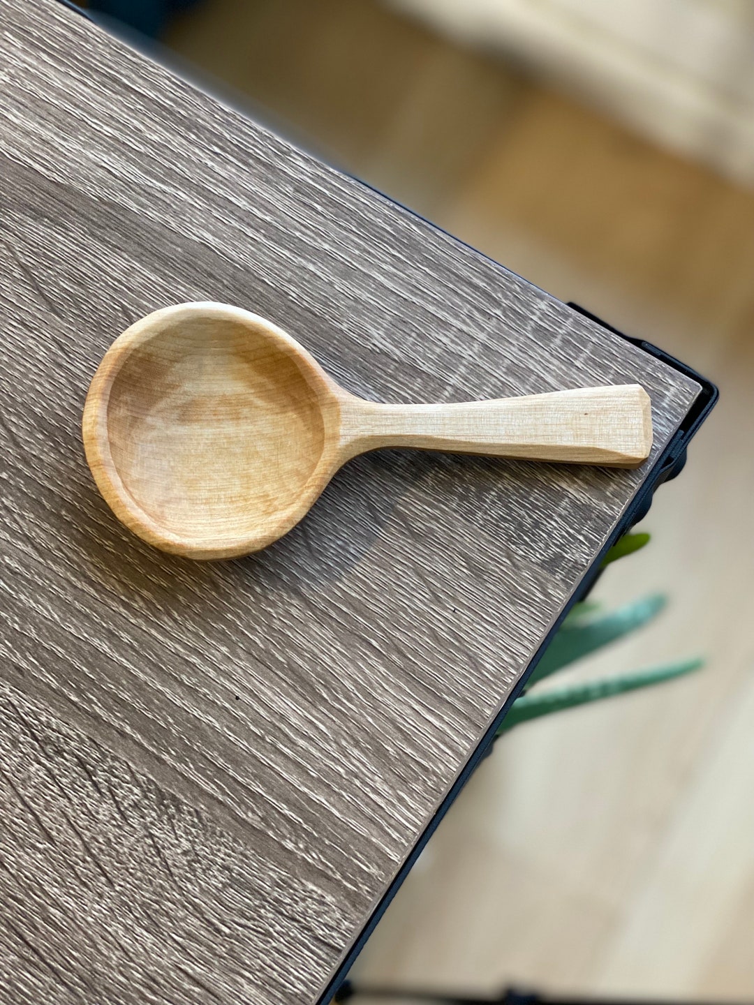 Hand Carved Wooden Coffee Scoop Etsy