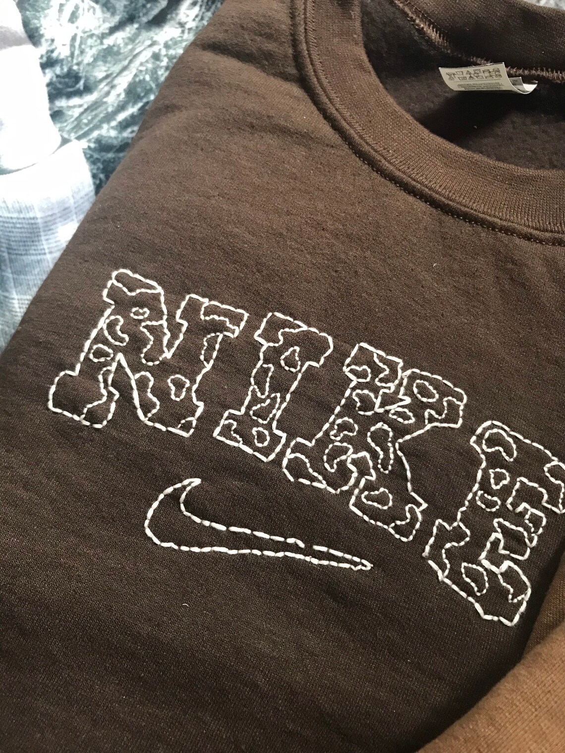 cow print crewneck