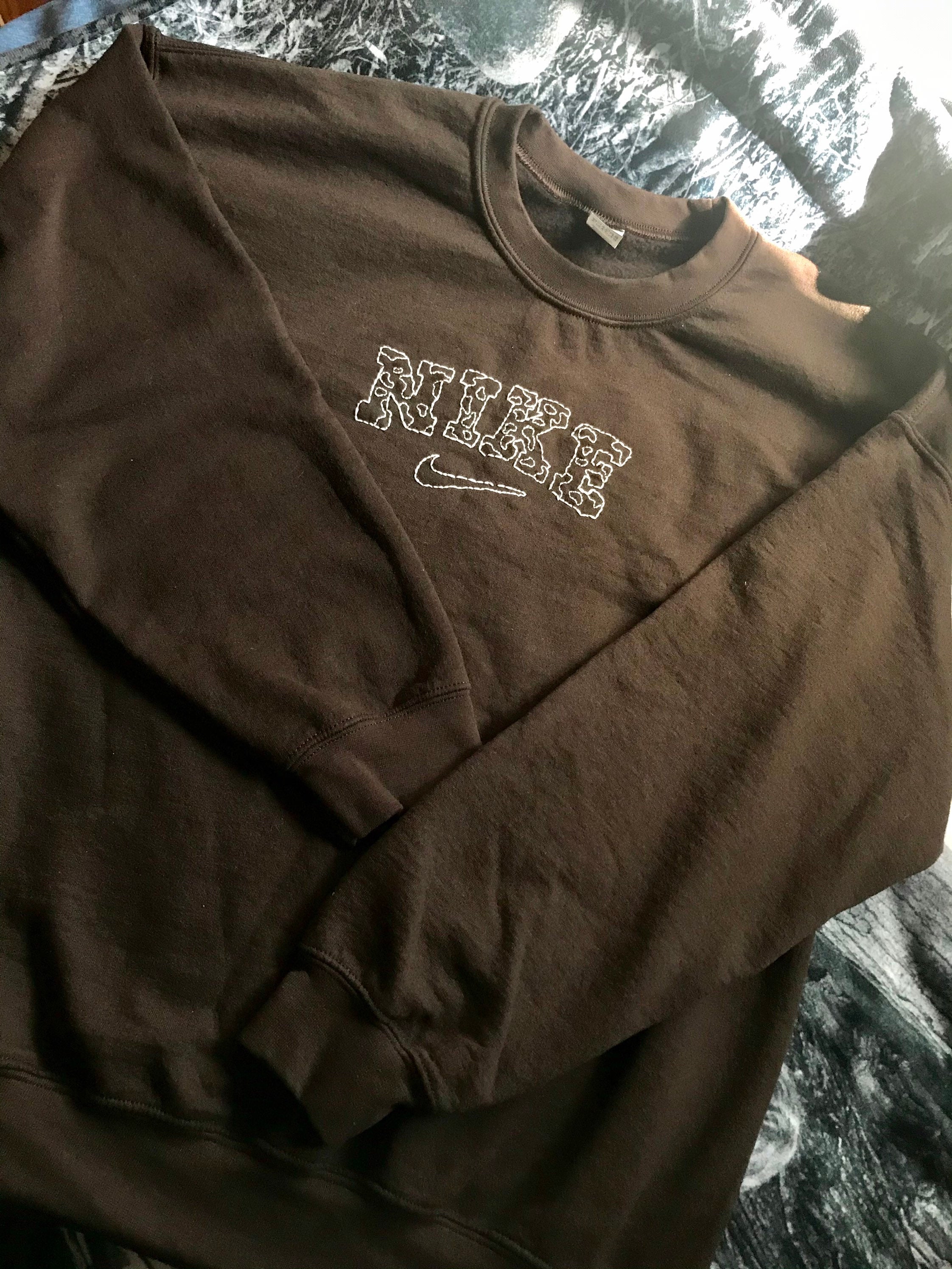 cow print crewneck