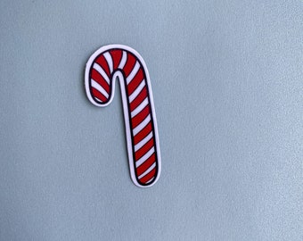 Candy Cane Sticker, Christmas Sticker, Holiday, Winter Sticker, Laptop Sticker, Bottle Sticker, Vinyl Sticker, Decal, Die Cut Sticker