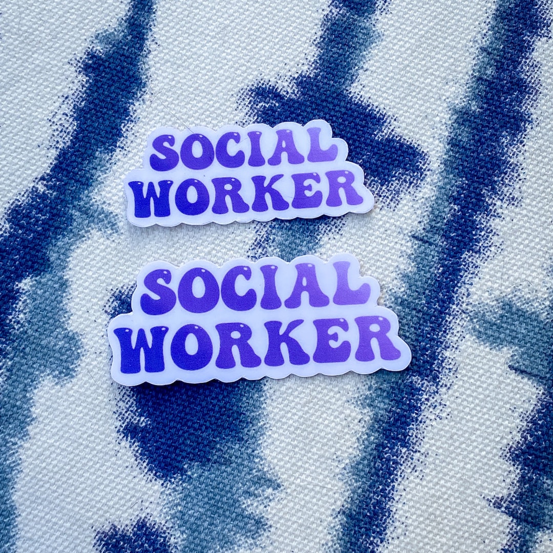 Ssw Sticker Social Worker Purple Sticker, Social Work Sticker, Laptop Sticker ...