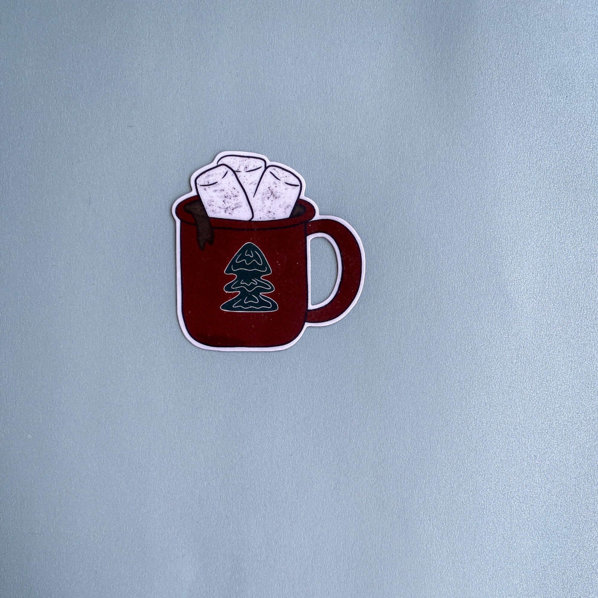 Hot Cocoa Sticker, Christmas Sticker, Holiday, Hot Chocolate Sticker ...