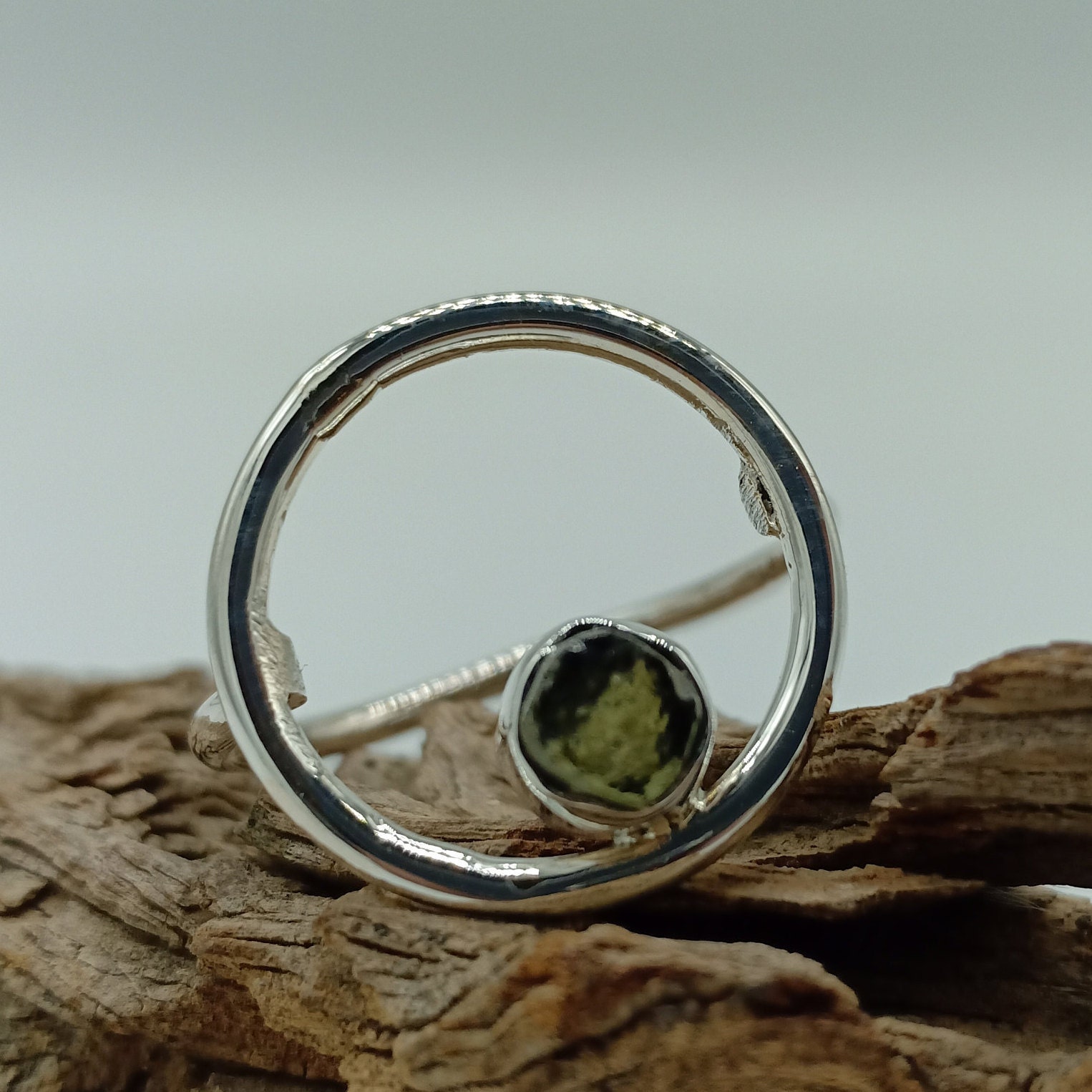 Natural Moldavite Ring On ETSY Real Moldavite Stone Ring. Hi Etsy