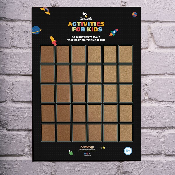 Scratch off Board Game Poster Etsy