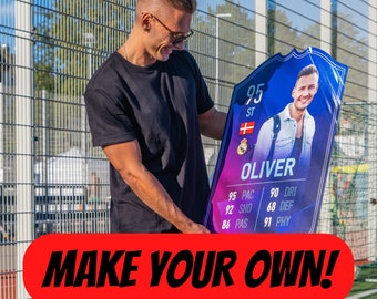 Gepersonaliseerde FIFA-KAART | Aangepaste FIFA-voetbalkaarten, aangepaste Fut-kaarten, FIFA Ultimate-team, voetbalfans, voetbalkinderen, voetbalcadeau