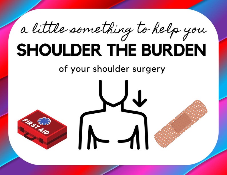 Shoulder Surgery Care Package Etsy