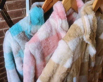 Women Fleece Long Coats | Teddy Bear Jacket | Fur Pink Coat | Soft Fur Pink Long Jacket | Pink Long Jacket | Women Long Jacket