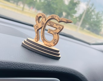 Ek Onkar - Decoración del tablero del automóvil / Decoración del tablero del automóvil religioso / Sikh Khanda / Ek Onkar // Accesorios para automóviles / Decoración del hogar / Decoración del escritorio de oficina