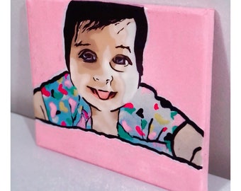 Custom BABY/CHILD Portrait - Hand-painted!
