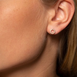 Circle stud earrings~ Gold Stud Earrings~ Small Stud Earrings ~Cute earrings~ Tragus Stud~Minimalist Earrings•silver earrings•Earrings studs