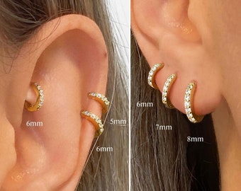 Boucles d’oreilles Gold Hoop ~ Boucles d’oreilles Huggie ~ Gold Hoops ~ Boucles d’oreilles hoops ~ Petits cerceaux en or ~ Gold Huggies ~ Huggie hoops boucles d’oreilles ~ Boucles d’oreilles Gold Huggie