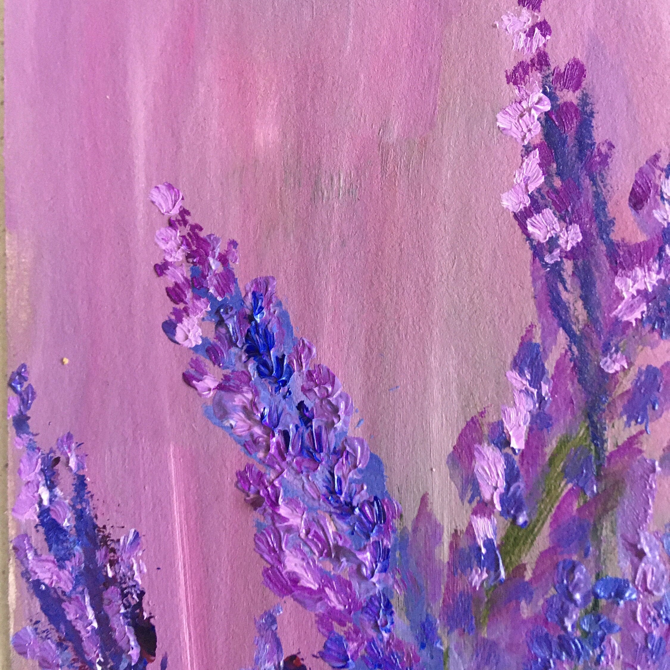 Oil painting lavender flowersLavender tendernessFree Etsy
