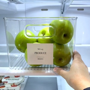 Modern Fridge Organization Labels - Home Organization - Personalization Available - Refrigerator Organization
