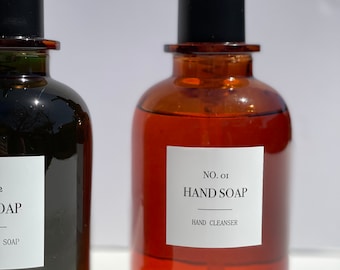 Modern Soap Labels - Bathroom Organization Labels - Personal Care Labels - Water Resistant - Home Organization